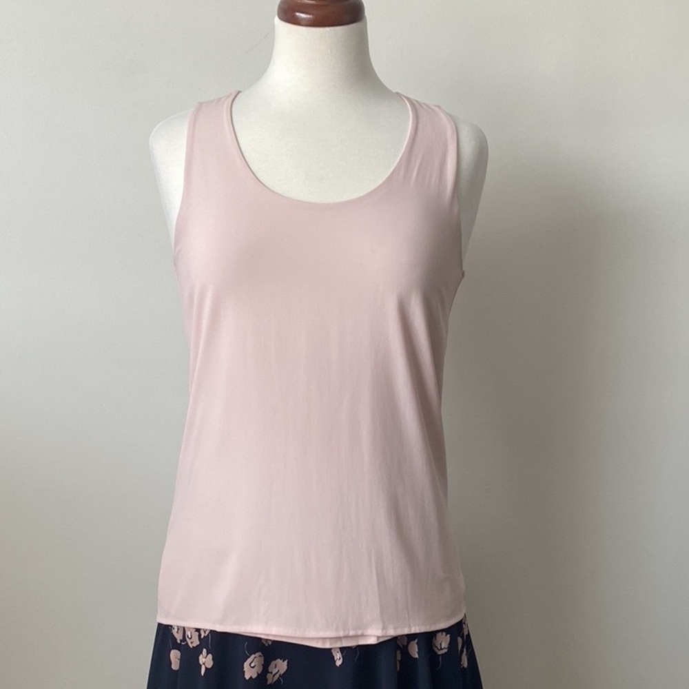 Ann Taylor Blush Pink Sleeveless Top Size Small Petite - Picture 2 of 3